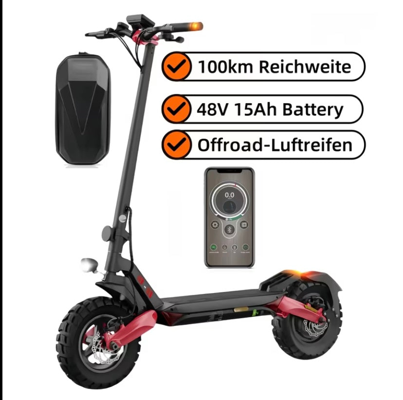 ⚡ 48V Off-Road Electric Scooter – Power, Style & Long Range!