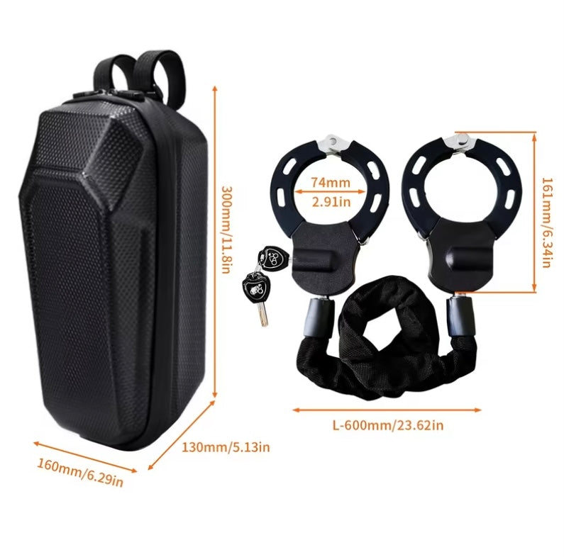 NIKYJM 3L Large Capacity Electric Scooter Storage Bag Waterproof Scooter Bag Handlebar Bag for Scooter Accessories Electric Scooter