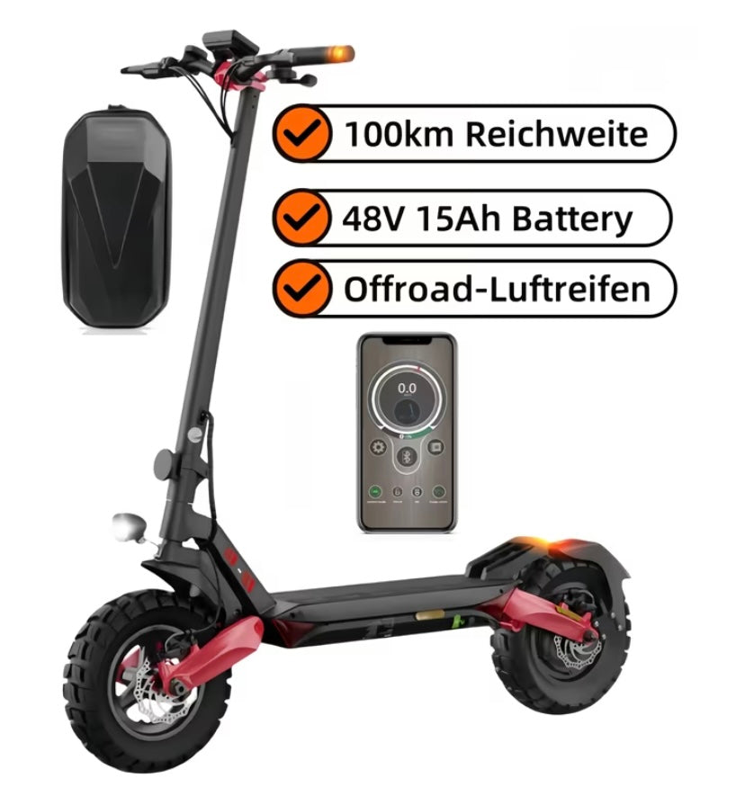 ⚡ 48V Off-Road Electric Scooter – Power, Style & Long Range!