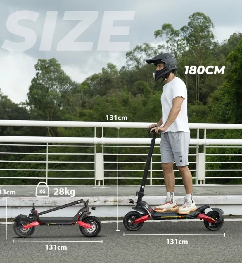 ⚡ 48V Off-Road Electric Scooter – Power, Style & Long Range!